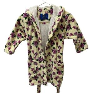 BRATZ yellow Floral Robe size Large kids youth 100% cotton